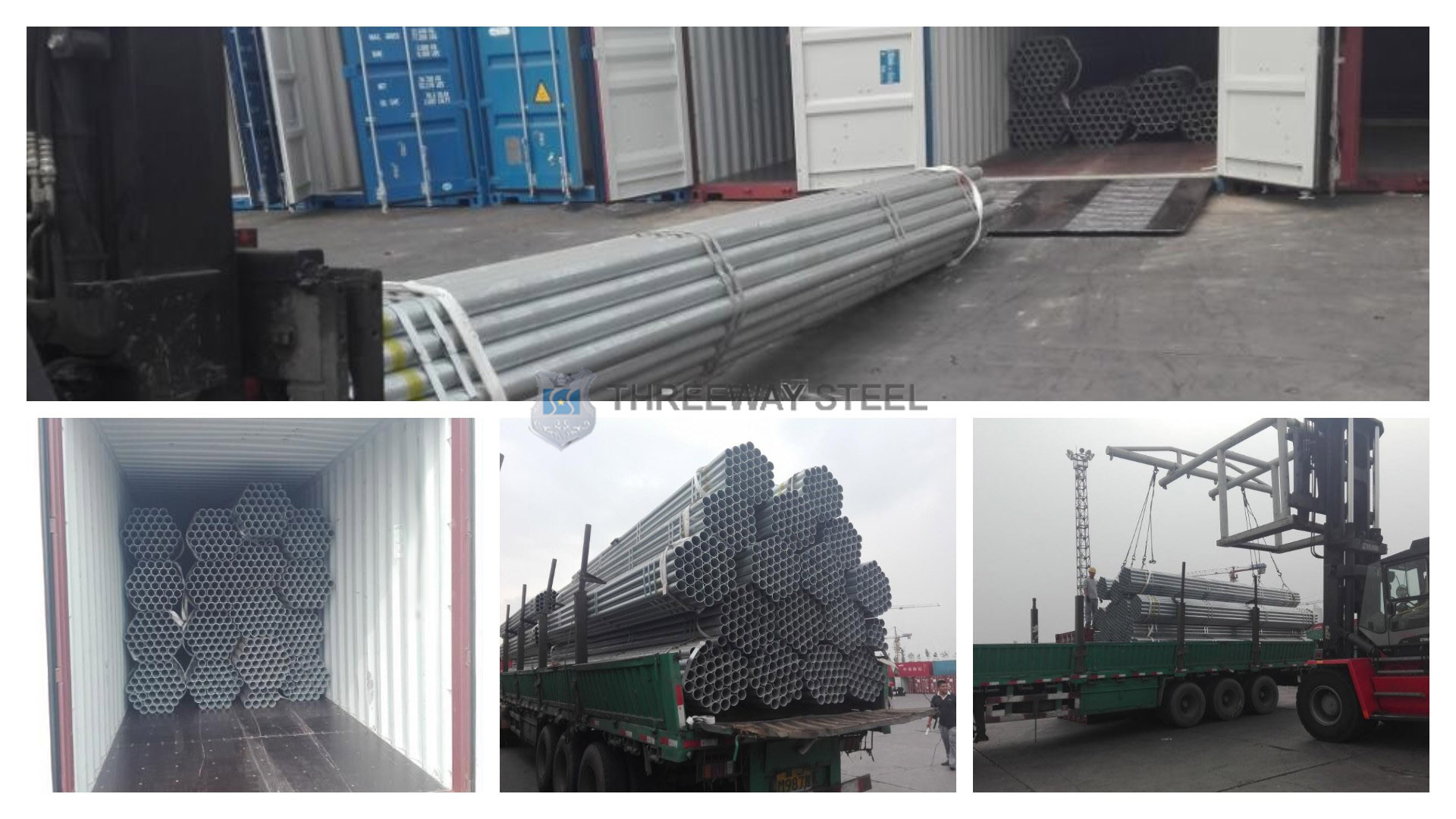 Exportação de tubos de aço galvanizado