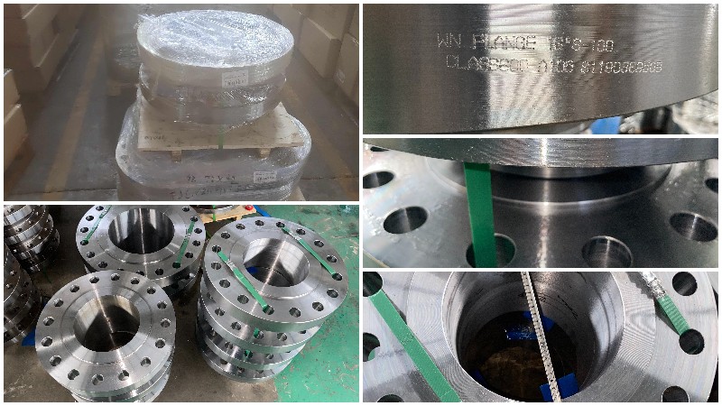 Exportação de flange de aço