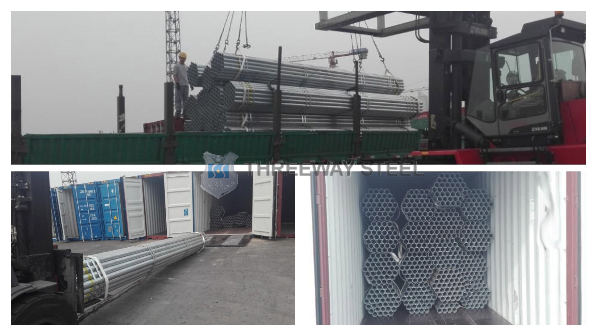 Exportação de tubos GI