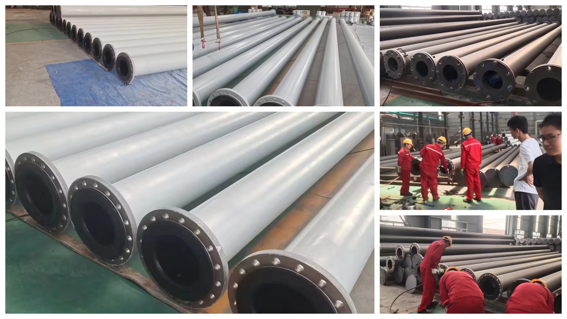 Dispositivo de conexão de flange HDPE revestido de tubo,